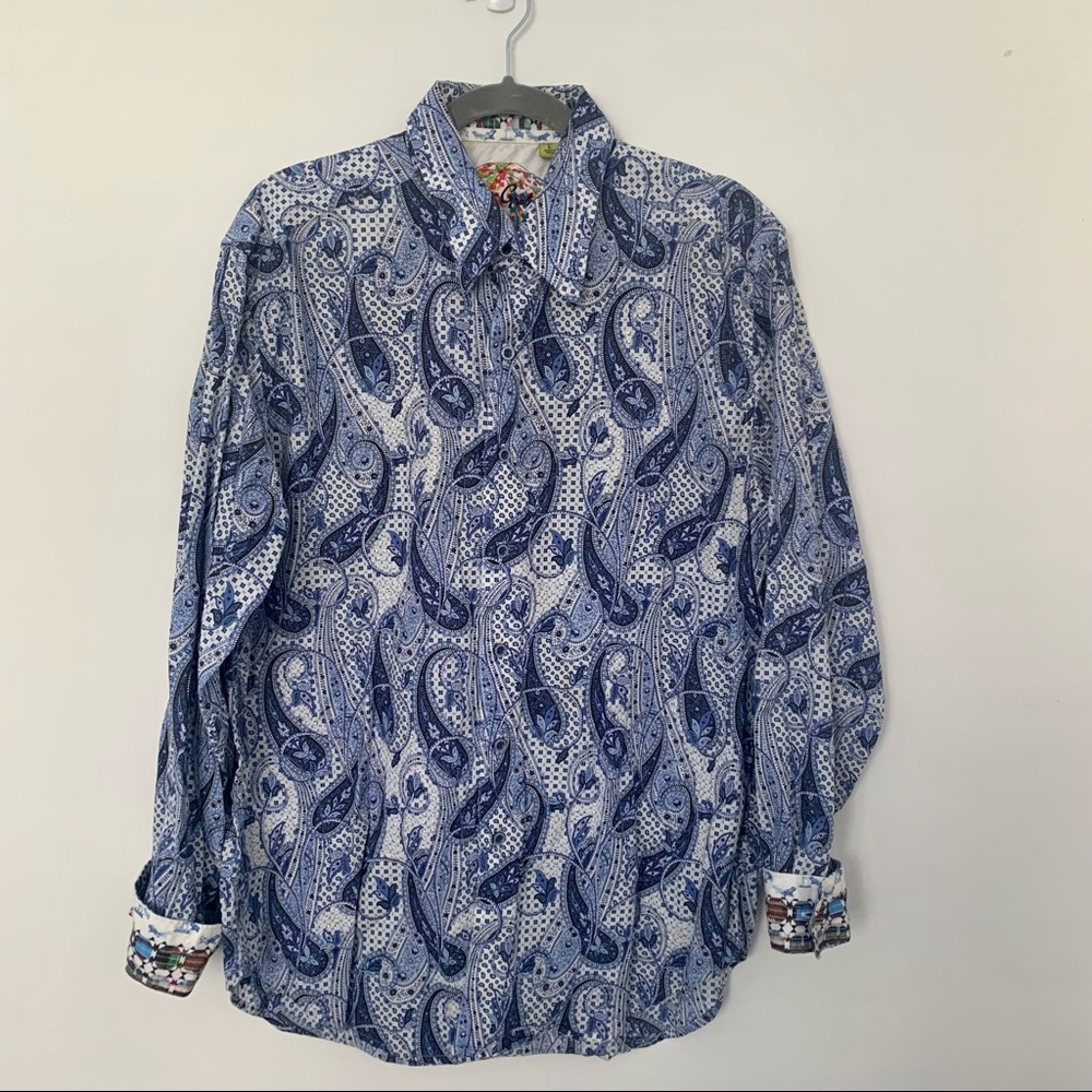 Blue White Button Down Shirt